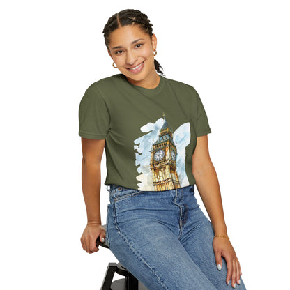 Unisex Garment-Dyed T-shirt - Big Ben - The Heartbeat of London