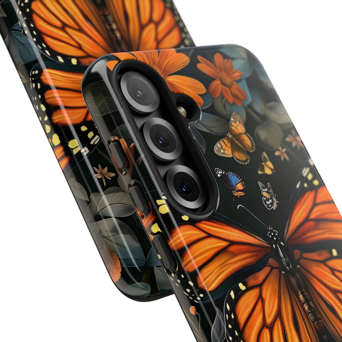 Monarch Butterfly Phone Case, Tough Cases, Nature Lover Gift, Floral Mobile Cover, Eco-Friendly Phone Accessory, Butterfly Design