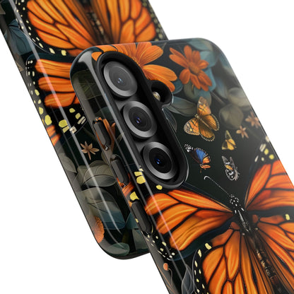 Monarch Butterfly Phone Case, Tough Cases, Nature Lover Gift, Floral Mobile Cover, Eco-Friendly Phone Accessory, Butterfly Design