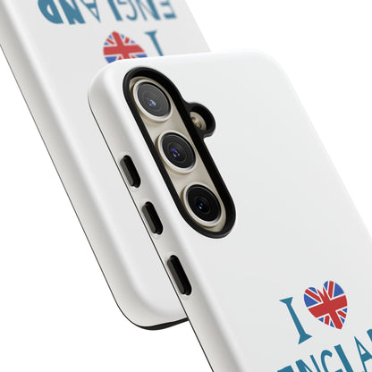 I Love England Phone Case - Stylish Tough Cases for UK Enthusiasts