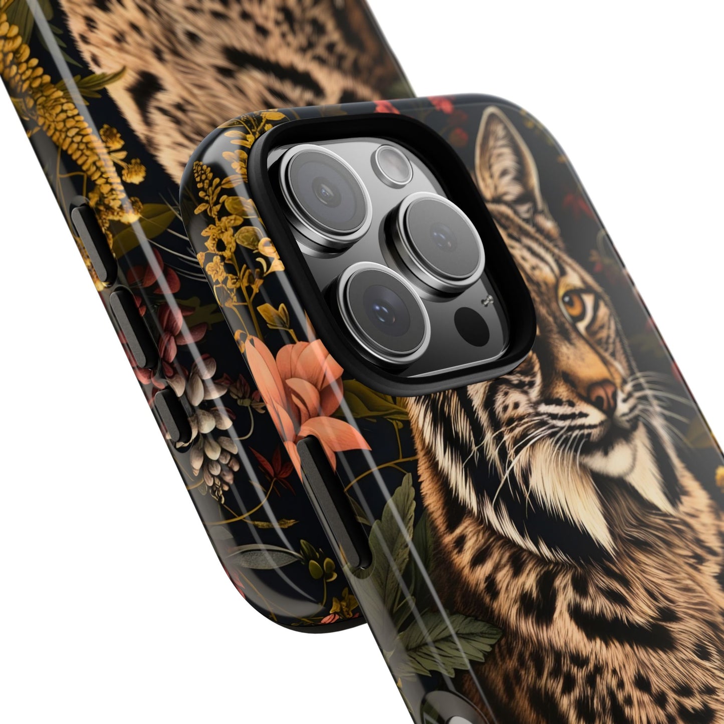 Wildlife Phone Case with Lynx Design, Tough Cases, Animal Lovers Gift, Nature Inspired Accessories, Unique Tech Protection