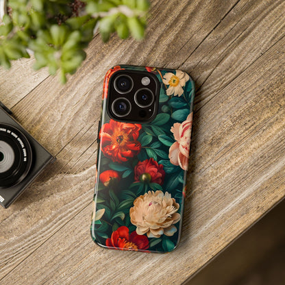 Floral Phone Case - Tough Cases, Vibrant Protection, Gift for Her, Cute Floral Design, Trendy Accessory, Perfect for Spring