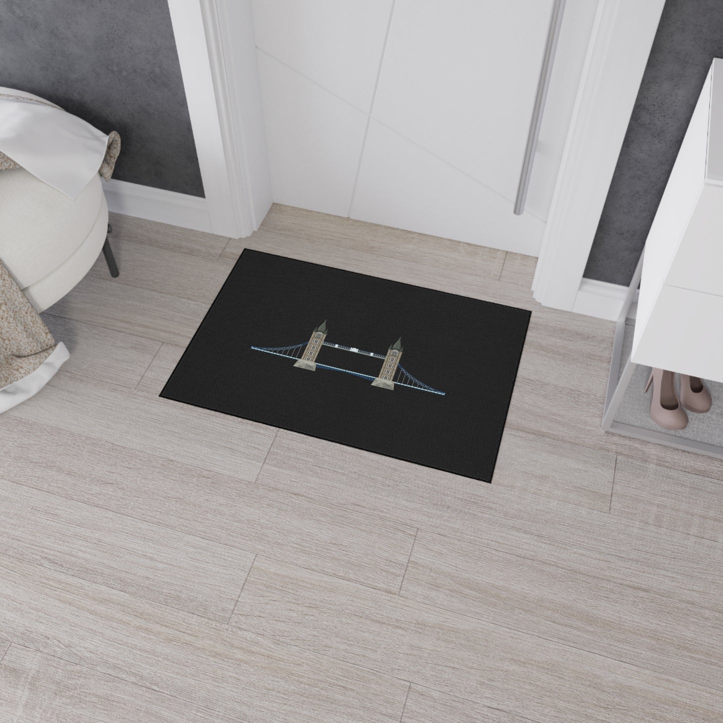 London Bridge Heavy Duty Floor Mat, Stylish Home Decor, Kitchen or Entryway Mat, Unique Gift for Housewarming, Rug for Cozy Living