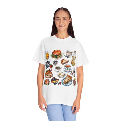 Unisex Garment-Dyed T-shirt - Heritage and Charm - England's Iconic Symbols