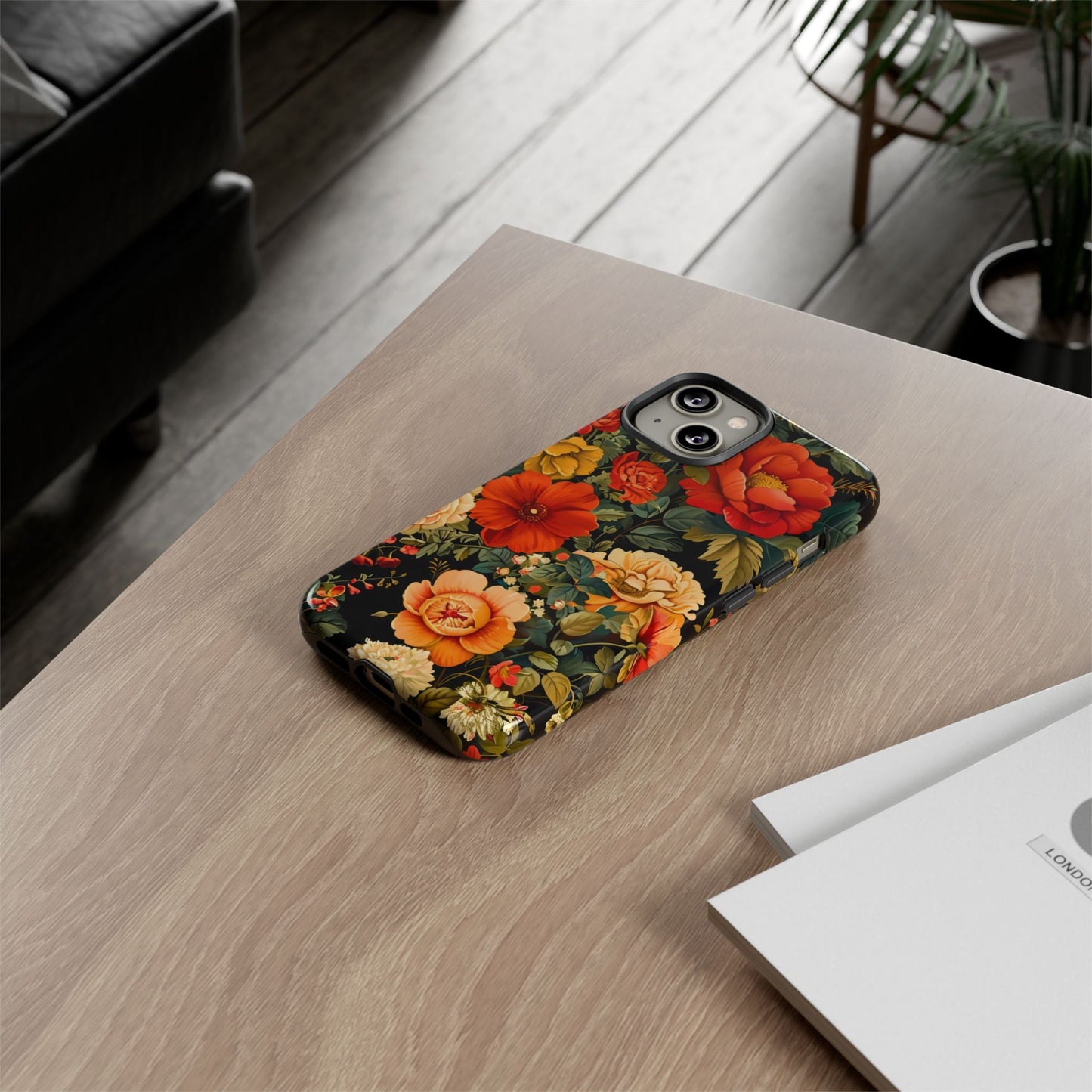 Floral Phone Case, Tough Cases, Decorative Tech Accessories, Gift for Her, Nature Lover Gift, Boho Style Case, Spring Floral Cover
