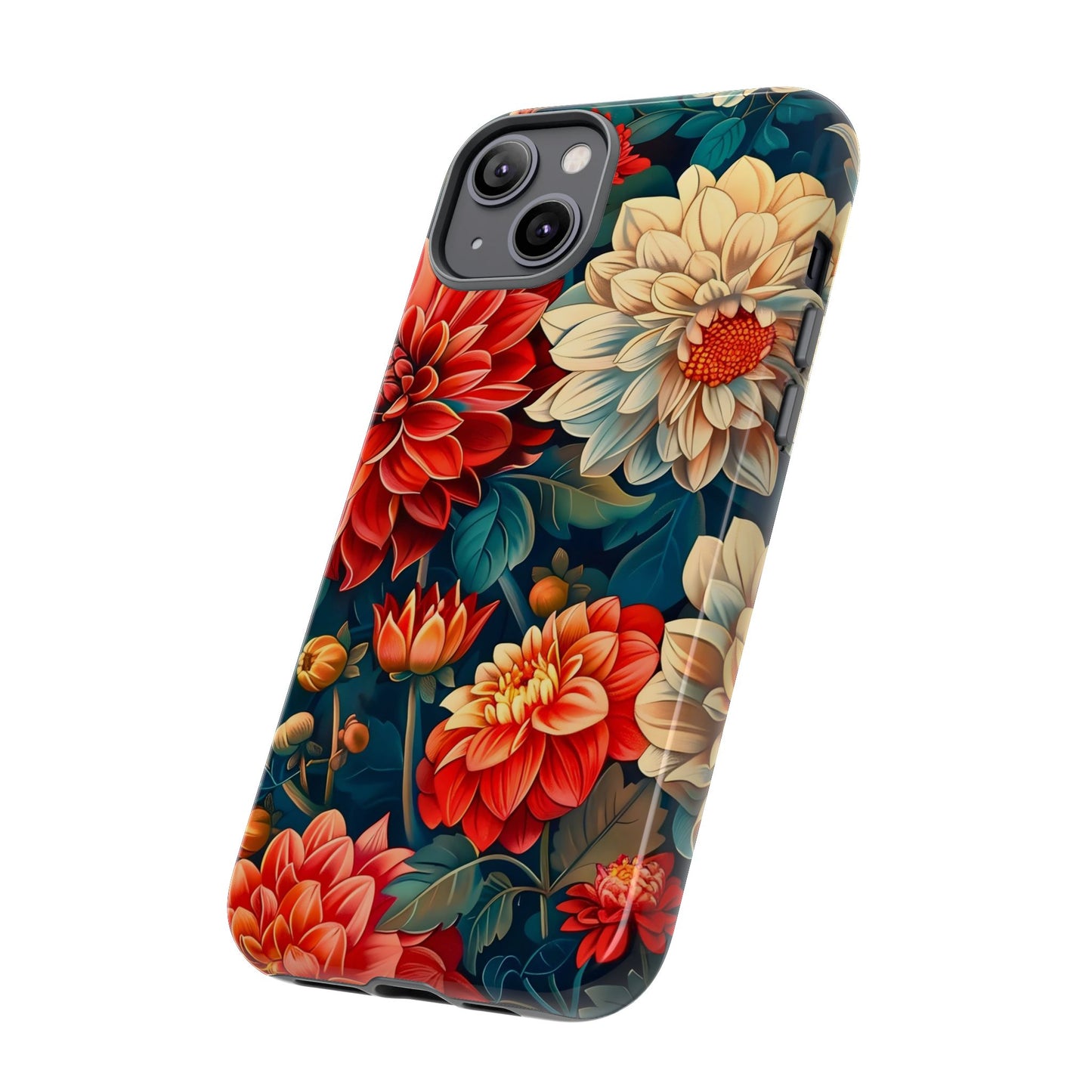 Floral Phone Case - Vibrant Tough Cases, Stylish Floral Cell Phone Cover, Gift for Her, Trendy Phone Accessory, Flower Design