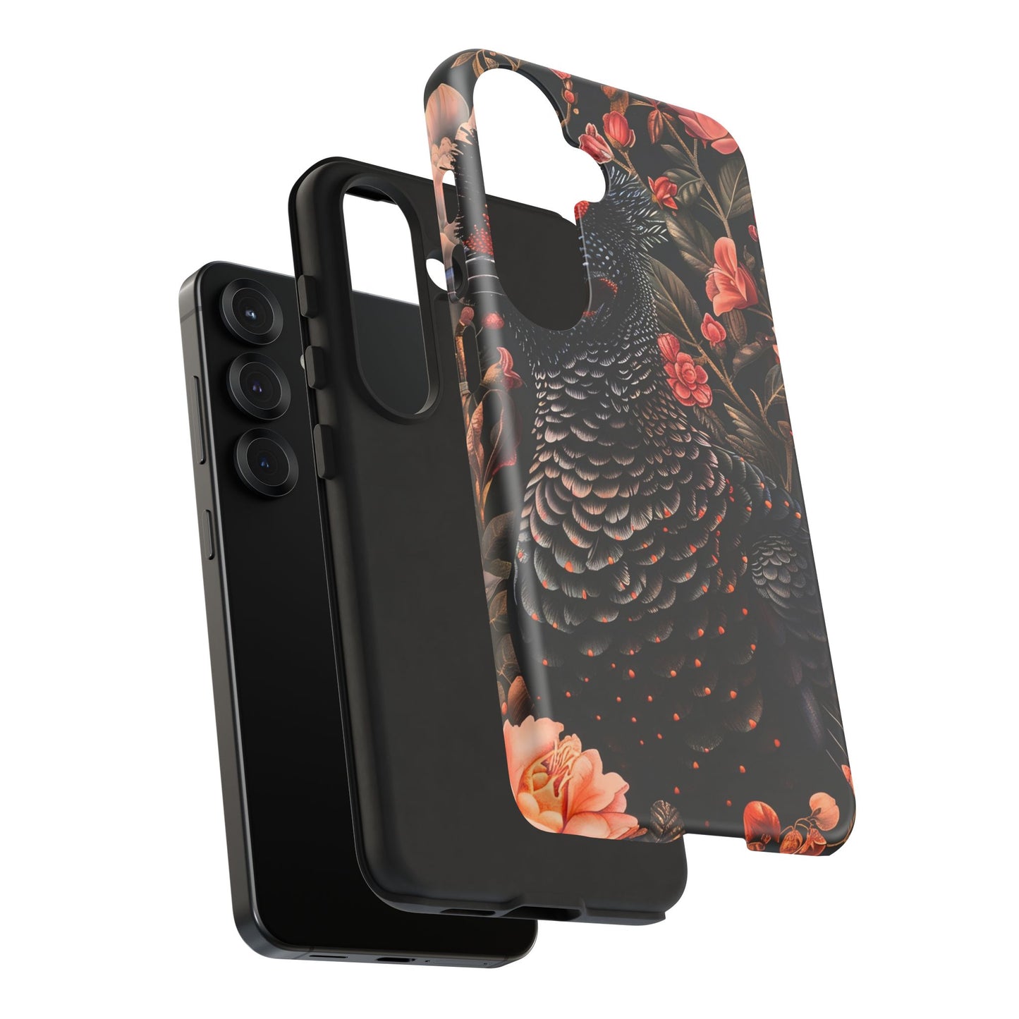 Tough Cases: Floral Design Phone Case, Stylish Protection for Your Phone, Unique Gift for Bird Lovers, Vibrant Floral Art, [...]
