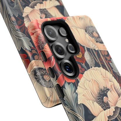 Floral iPhone Case, Tough Phone Cover, Artistic Protection, Flower Design, Unique Gift for Her, Phone Accessory, Trendy Tech