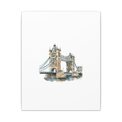 London Bridge Matte Canvas Wall Art, Elegant Home Decor, Unique Gift for Art Lovers, Travel Enthusiast Wall Decor, Modern Aesthetic