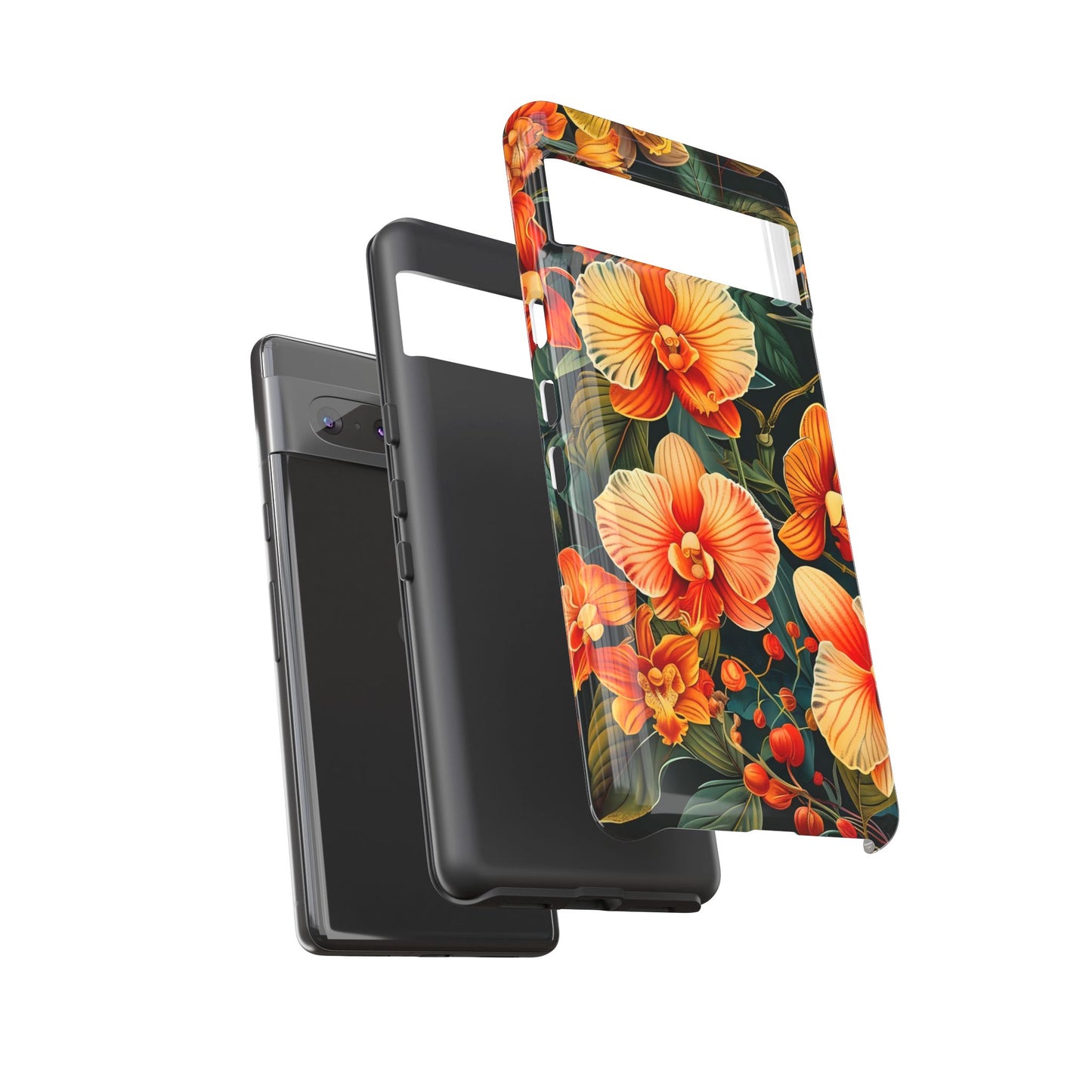 Floral Phone Case - Tough Cases, Protective Cover, Gift for Her, Smartphone Accessory, Floral Design, Nature-Inspired