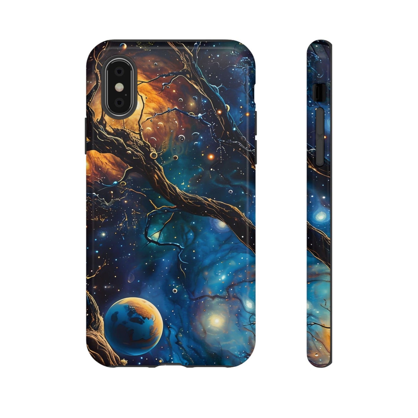 Galaxy Phone Case, Tough Cases with Cosmic Design, Unique Gift for Astronomers, Sci-Fi Fans, Starry Night, Outer Space