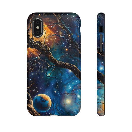 Galaxy Phone Case, Tough Cases with Cosmic Design, Unique Gift for Astronomers, Sci-Fi Fans, Starry Night, Outer Space