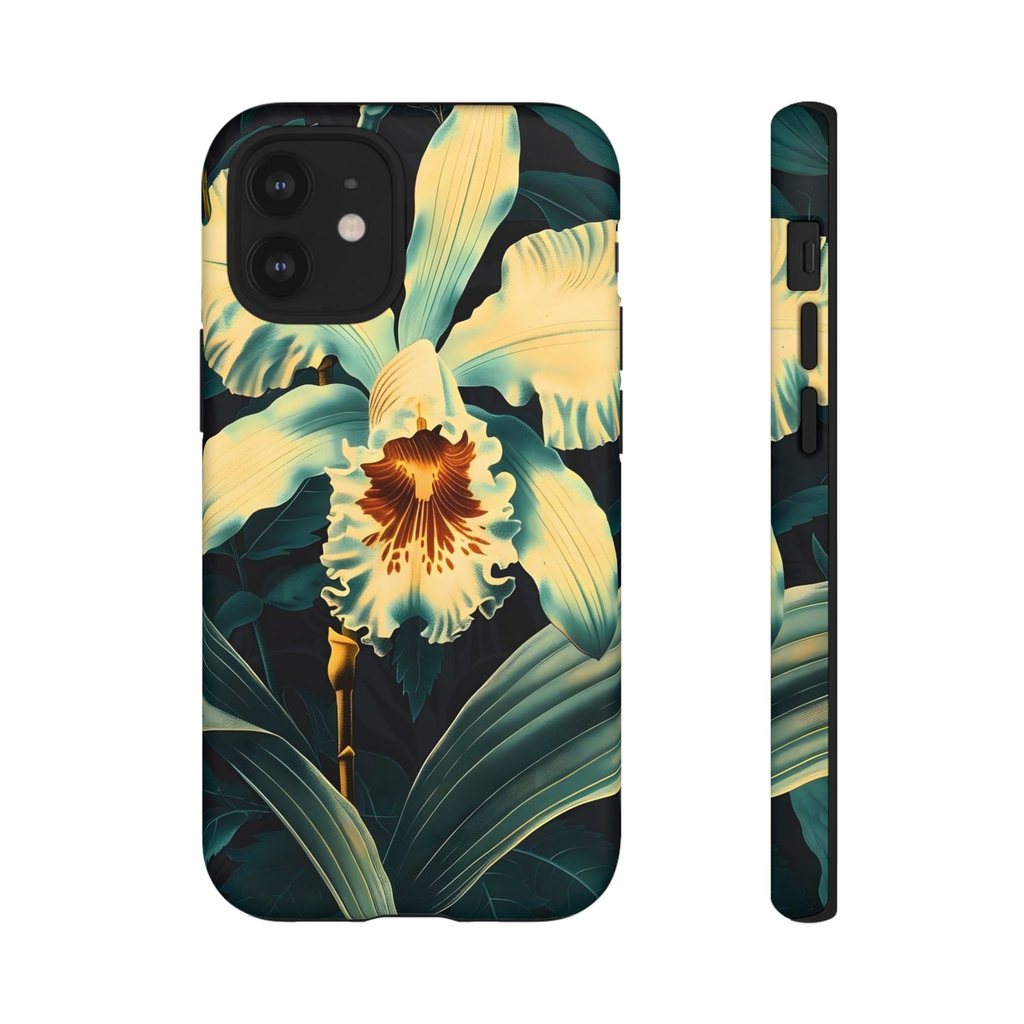 Floral Phone Case - Tough Cases with Orchid Design, Durable Smartphone Cover for Nature Lovers, Floral Gift for Her, Botanical [...]