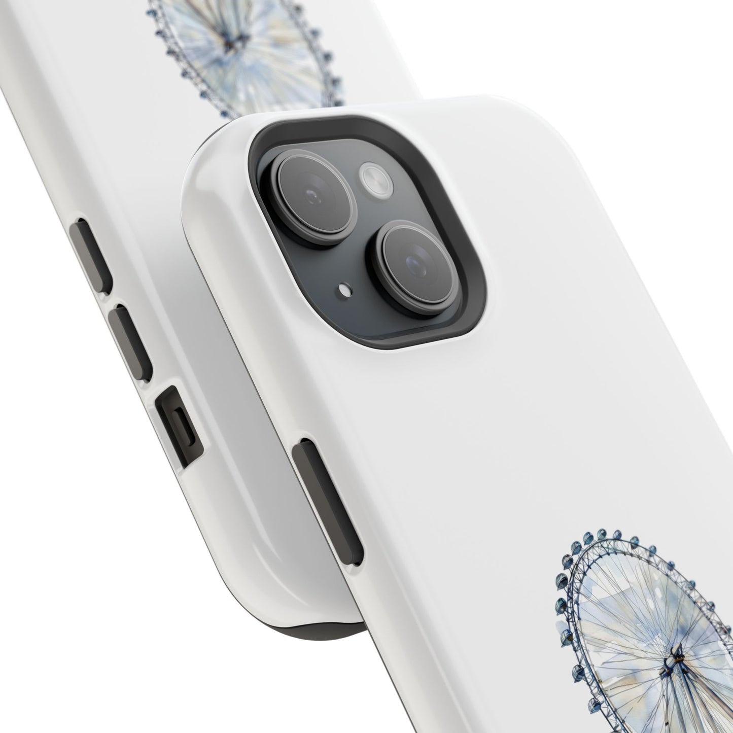 Stylish Magnetic Phone Cases with London Eye Design, Custom Phone Covers, Unique Gift for Travelers, Chic Electronic Accessories