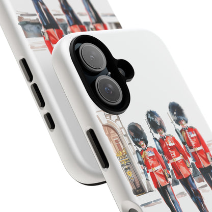 Phone Case with Royal Guard Design, Unique Cell Cover, London Souvenir, Tough Phone Case, Gift for Travelers, Stylish Street Photography