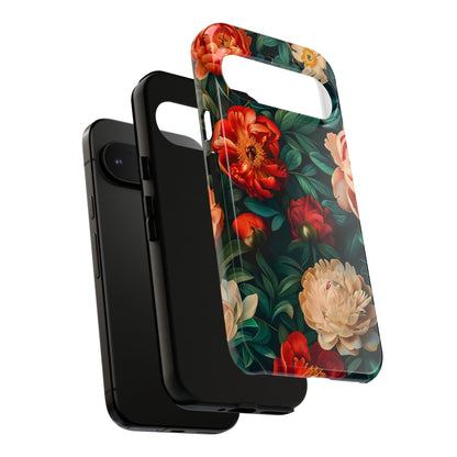 Floral Phone Case - Tough Cases, Vibrant Protection, Gift for Her, Cute Floral Design, Trendy Accessory, Perfect for Spring