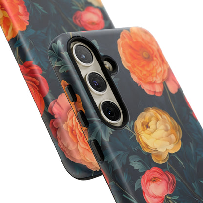 Floral Phone Case - Tough Cases, Stylish Protection, Gift for Flower Lovers, Customizable Cover, Floral Design Mobile Accessory