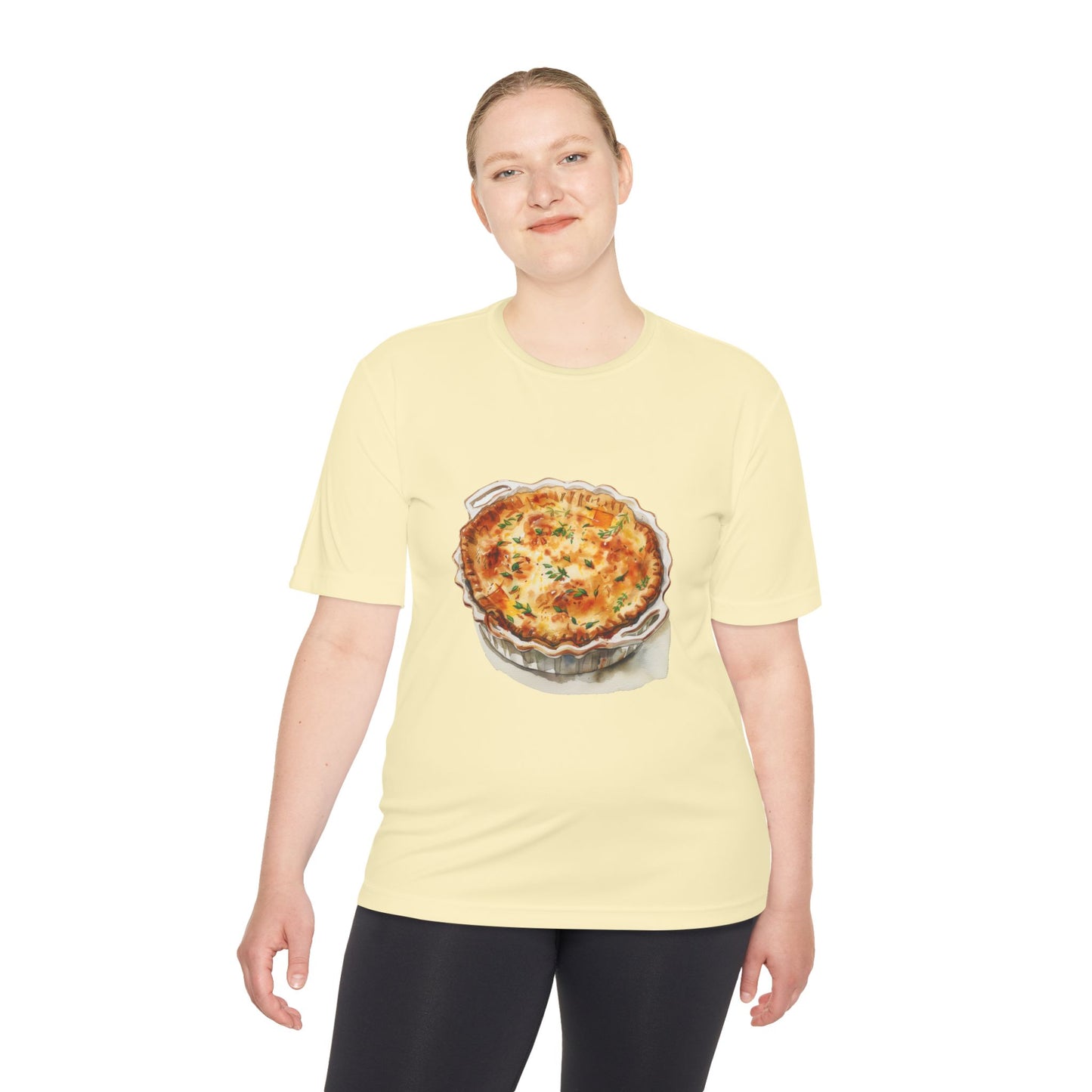 Unisex Moisture Wicking Tee - Artistic Food-Themed Painting for Home Decor