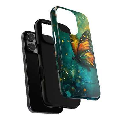 Colorful Butterfly Phone Case, Tough Cases for iPhone and Samsung, Cute Tech Accessories, Nature Lovers Gift, Vibrant Floral Design