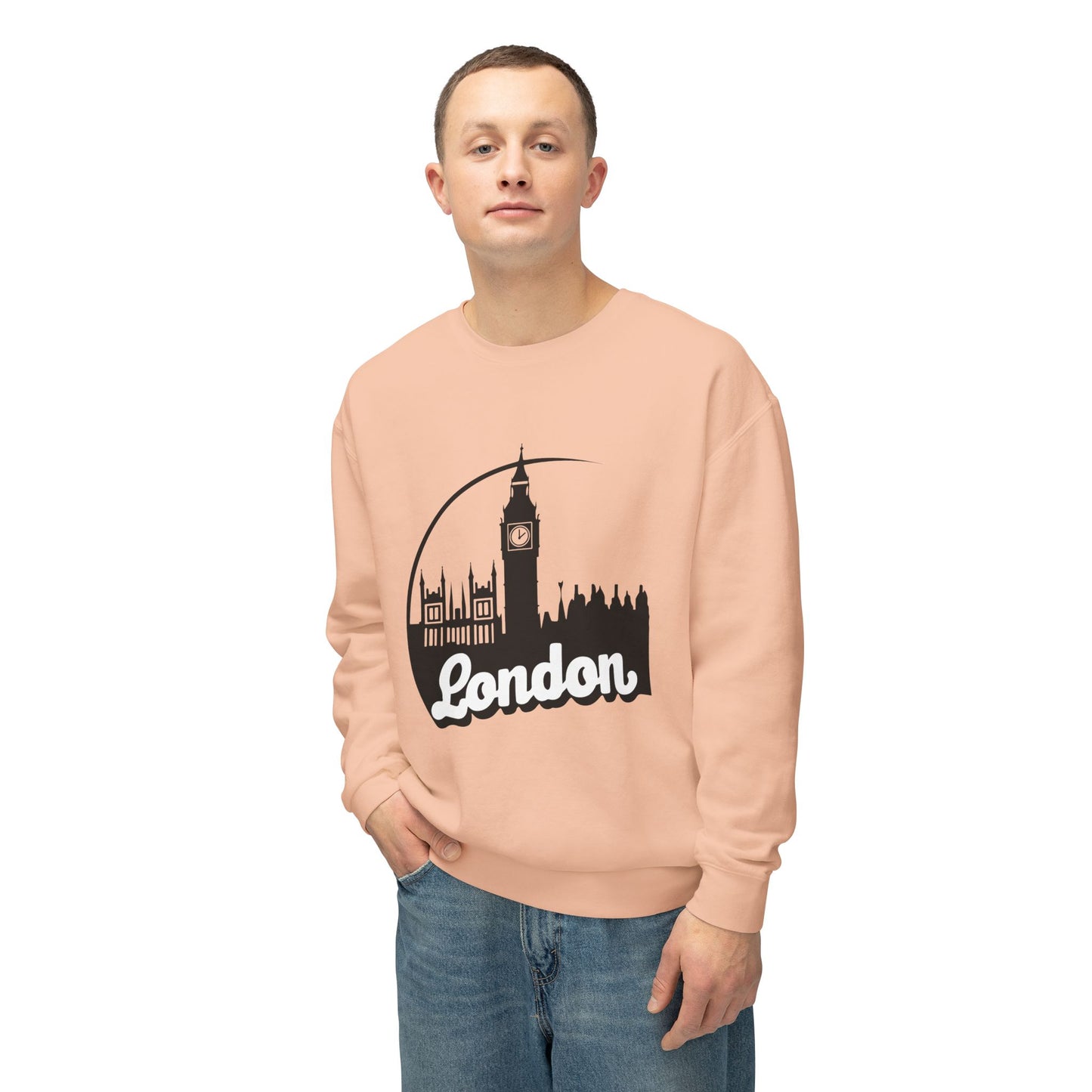 Unisex Lightweight Crewneck Sweatshirt - London's Aesthetic