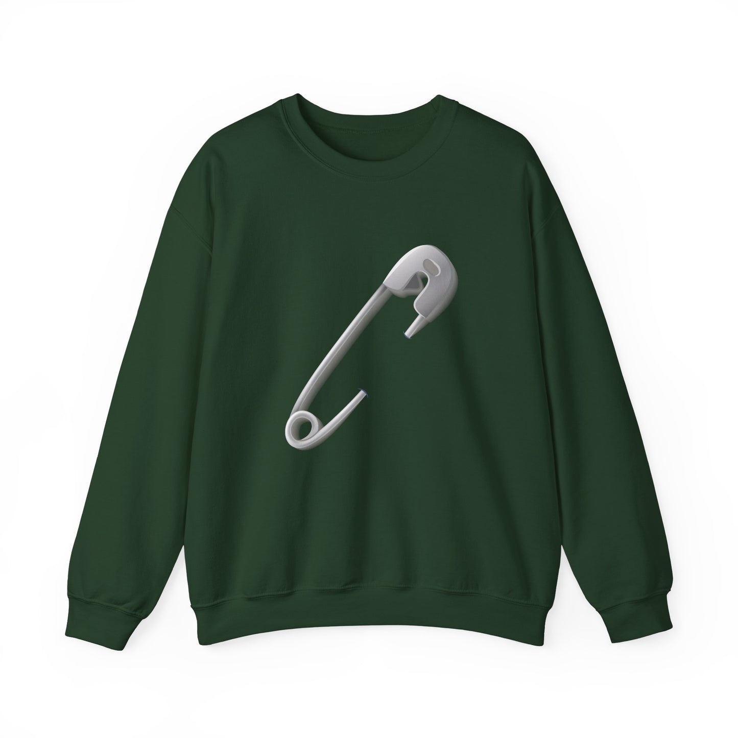 Unisex Heavy Blend™ Crewneck Sweatshirt Classy - Minimalist Safety Pin