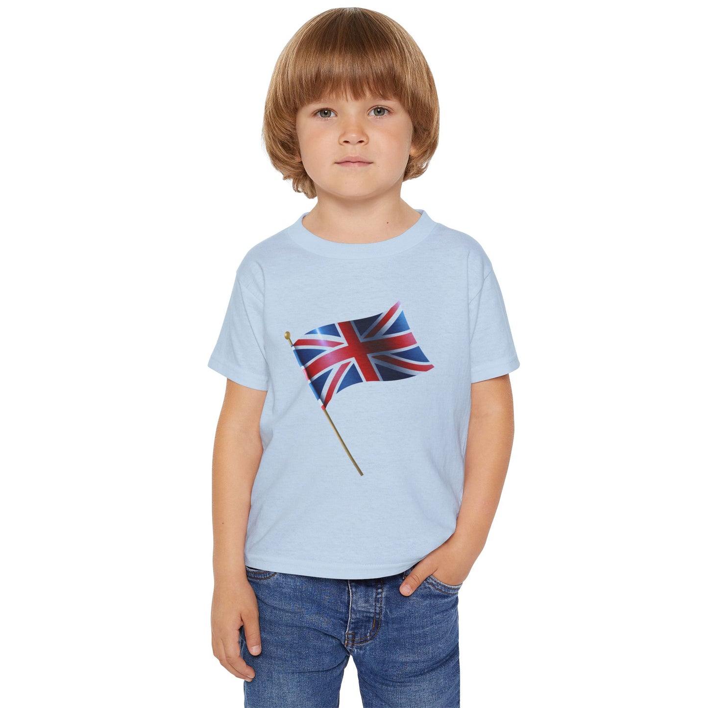 British Flag Toddler T-shirt - Cute Tee for Kids, Perfect for Celebrations and Everyday Wear