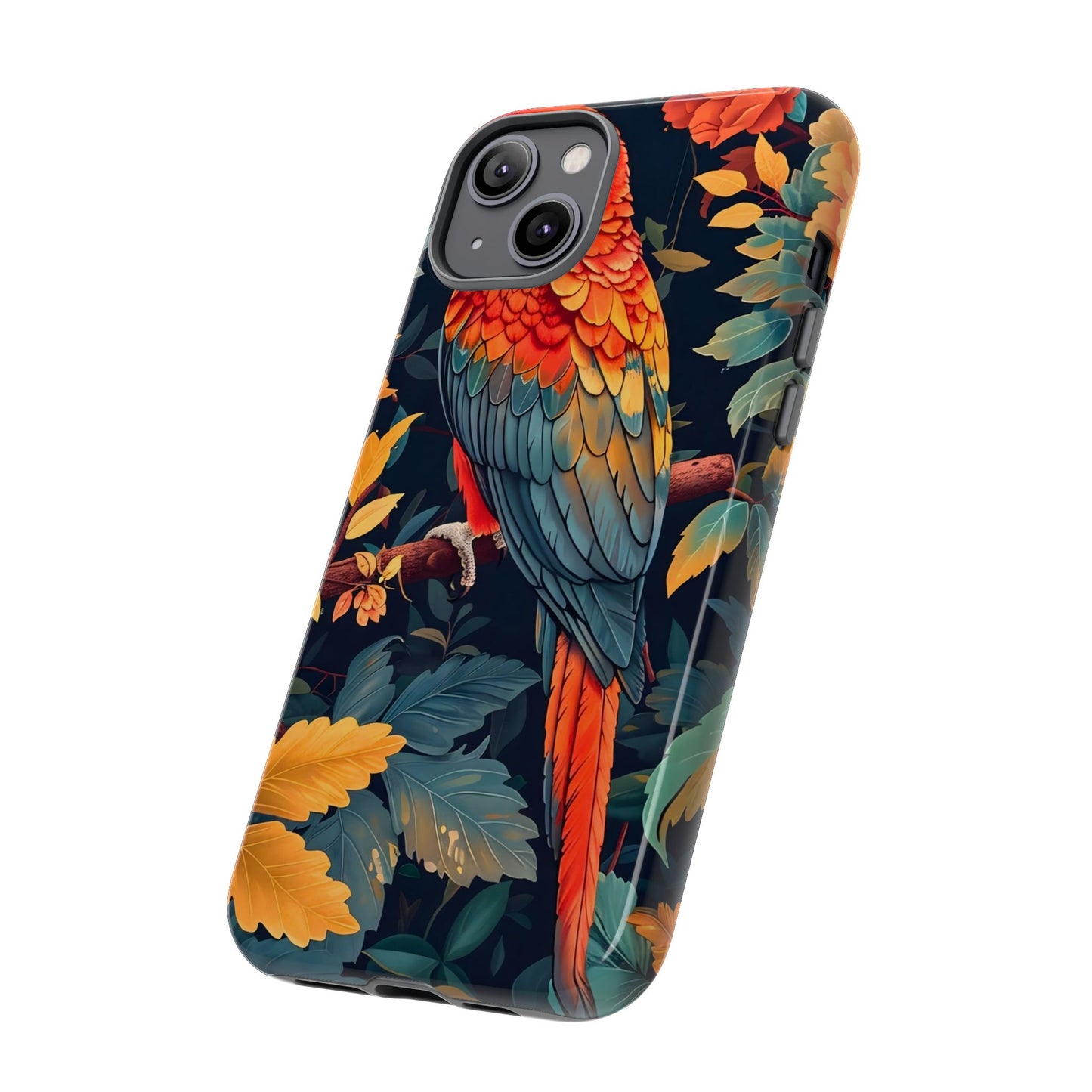 Vibrant Parrot Phone Case - Tough, Stylish, Nature-Inspired, Tropical, Wildlife, Perfect Gift, Summer Vibes