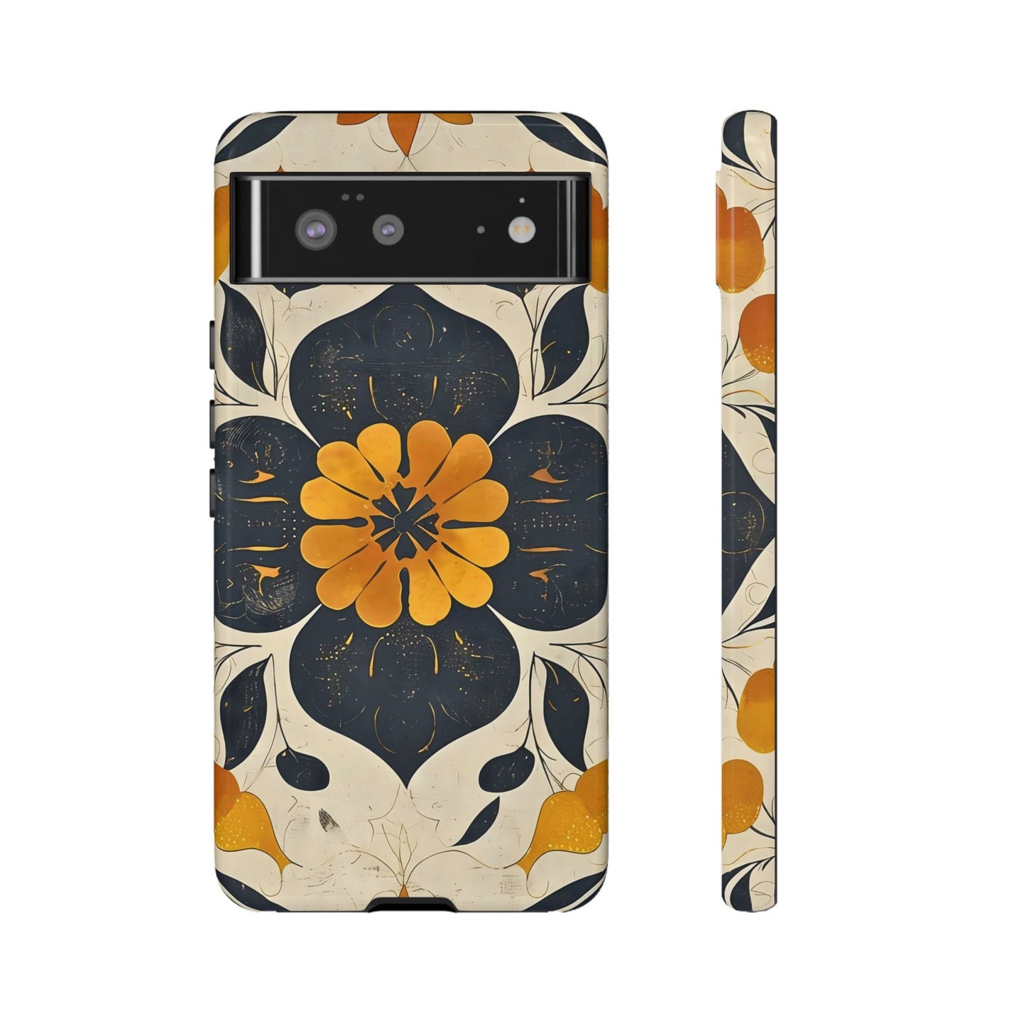 Floral Phone Case - Tough Cases, Botanical iPhone Cover, Vintage Flower Design, Durable Smartphone Protection, Unique Gift Idea