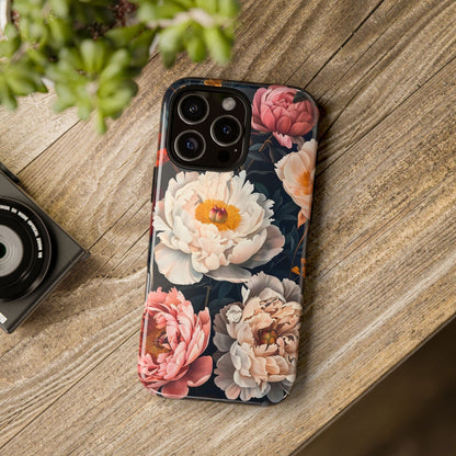 Floral Phone Case, Tough Phone Cover, Flower Design, Unique Gift for Her, Trendy Accessory, Spring Decor