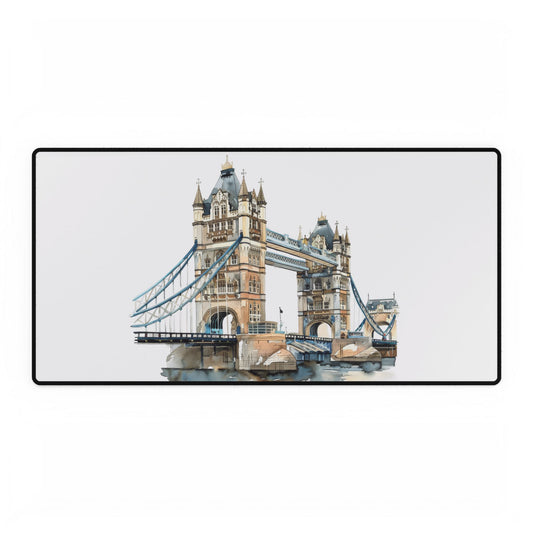 London Bridge Desk Mat, Elegant Desk Pad, Office Decor, Gift for Home Office, Unique Mouse Pad