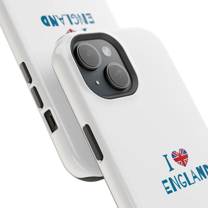 I Love England Magnetic Tough Cases, Phone Cover, Gift for Travelers, Souvenir, England Pride, Durable Phone Protection