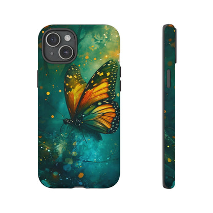 Colorful Butterfly Phone Case, Tough Cases for iPhone and Samsung, Cute Tech Accessories, Nature Lovers Gift, Vibrant Floral Design
