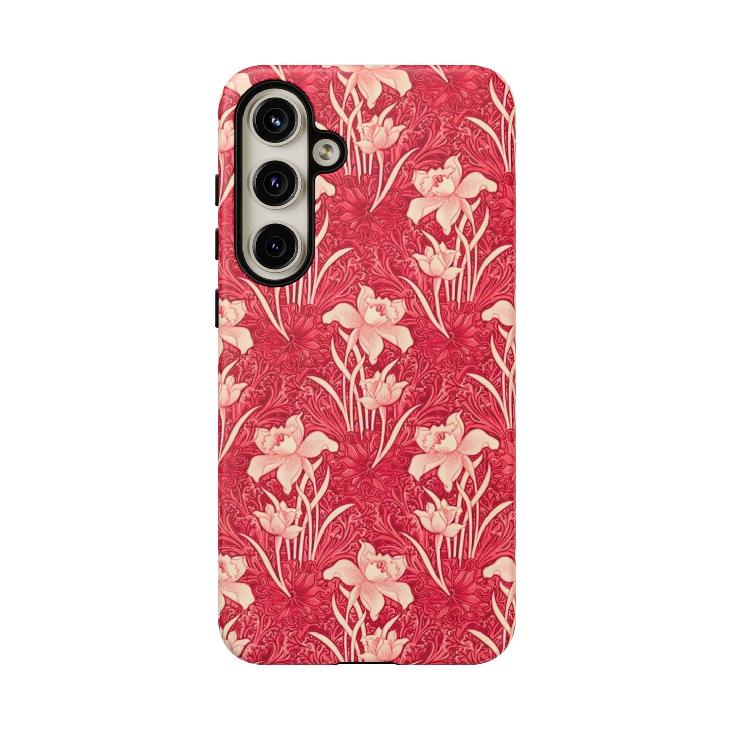 Floral Tough Phone Case - Durable, Stylish Accessory, Perfect Gift for Her, Floral Pattern, Customizable, Ideal for Daily Use
