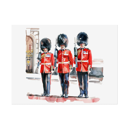 London Guard Roll-Up Posters, British Soldier Art Prints, Home Decor, Travel Gifts, Wall Art for Various Occasions