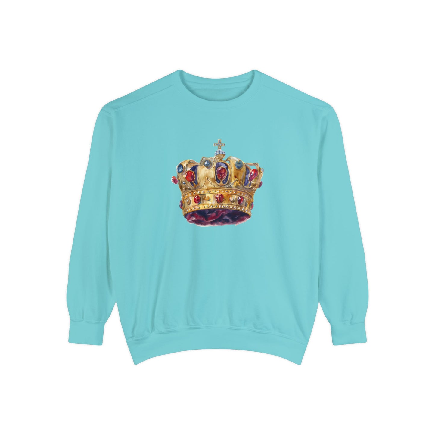 Unisex Garment-Dyed Sweatshirt Trendy - British Royal Crown