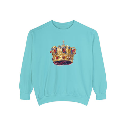Unisex Garment-Dyed Sweatshirt Trendy - British Royal Crown
