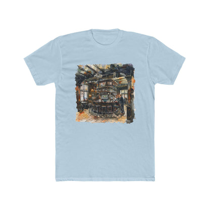 London Pub Interior Trendy Unisex Cotton Crew Tee