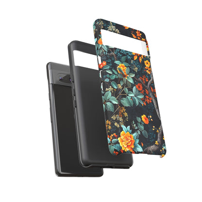 Floral Phone Case | Tough Cases, Protective Cover, Gift for Her, Autumn Vibes, Floral Phone Accessory, Unique Design