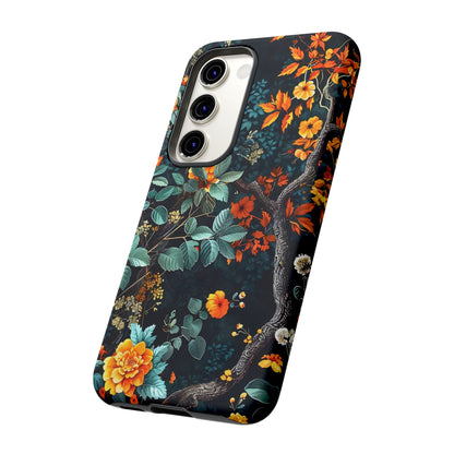 Floral Phone Case | Tough Cases, Protective Cover, Gift for Her, Autumn Vibes, Floral Phone Accessory, Unique Design