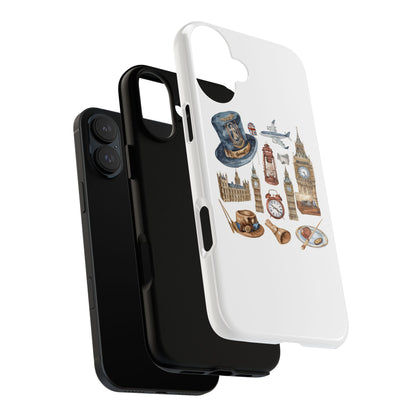 London-Themed Phone Case, Durable iPhone Cover, Gift for Travelers, Unique Cell Phone Accessories, Stylish Gadget Protection