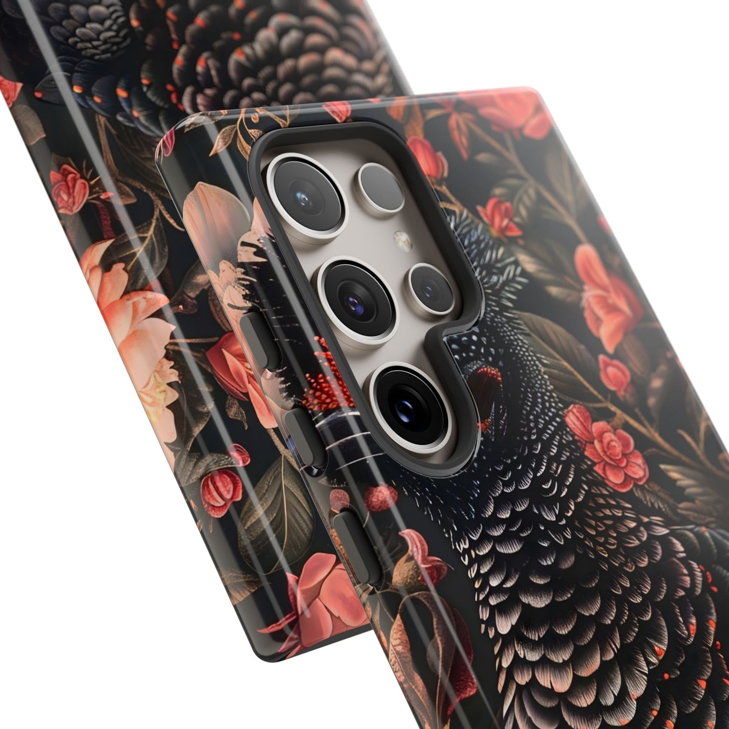 Tough Cases: Floral Design Phone Case, Stylish Protection for Your Phone, Unique Gift for Bird Lovers, Vibrant Floral Art, [...]