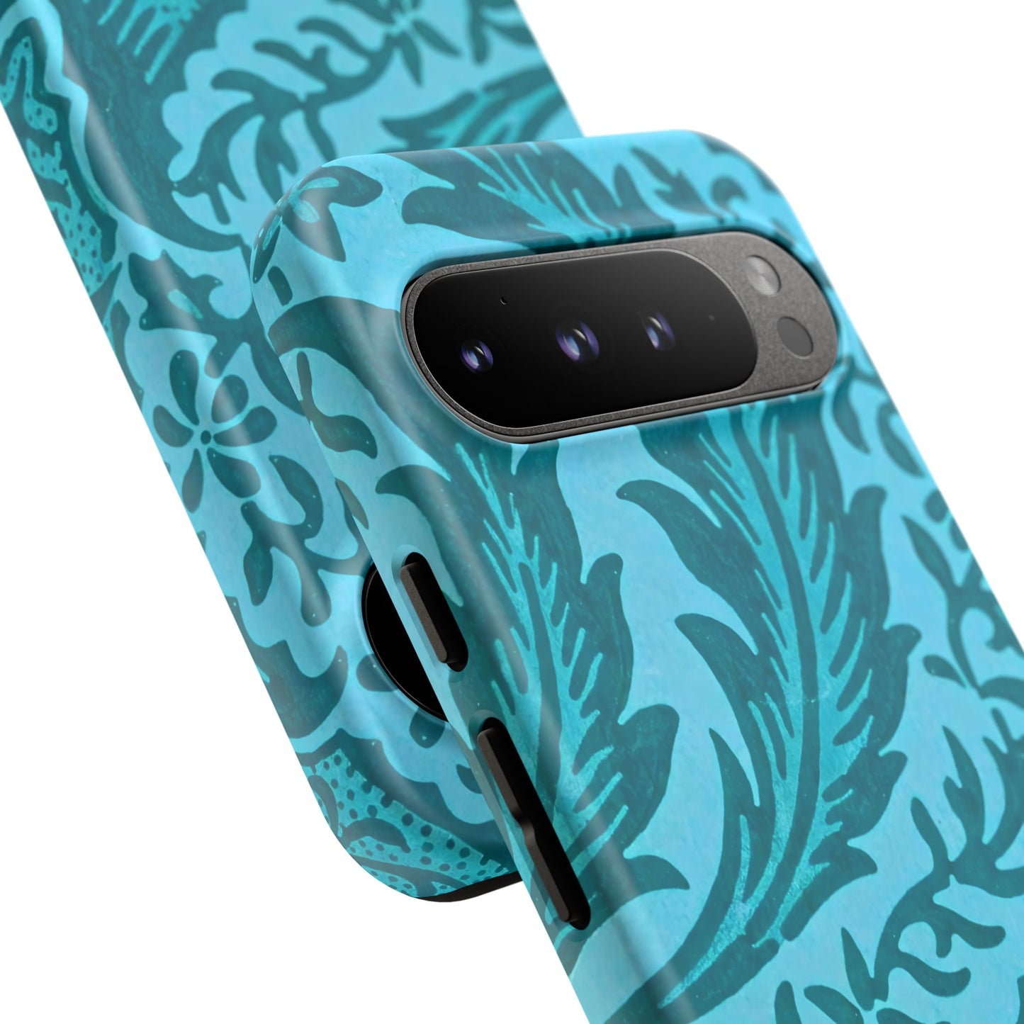 Protective Phone Case with Elegant Teal Design, Tough Cases, Floral Phone Cover, Stylish Smartphone Protection, Gifts for Her, Trendy [...]