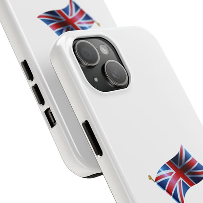 Union Jack Tough Phone Cases, Durable Phone Covers, British Flag Cases, UK Pride Accessories, Gift for Travelers