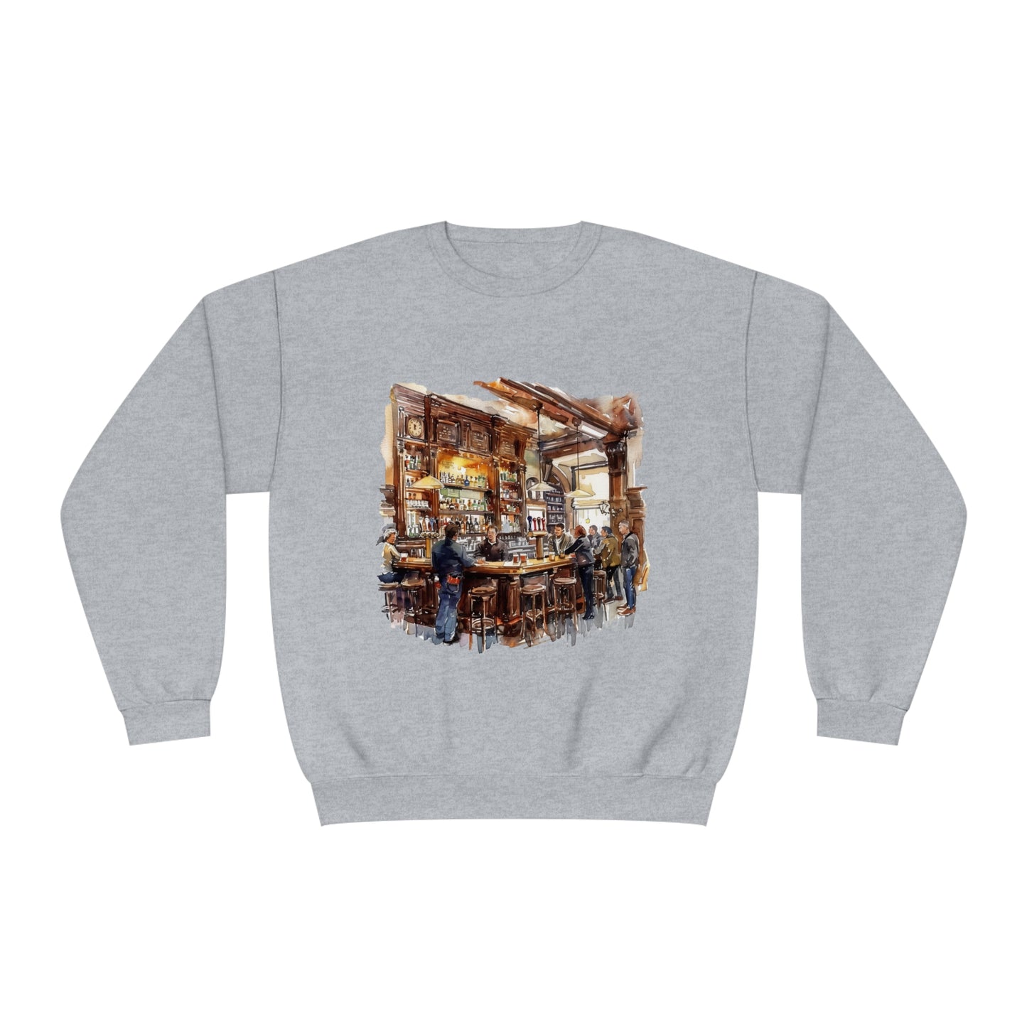 Unisex NuBlend® Crewneck Sweatshirt - Cozy British Pub