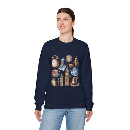 Unisex Heavy Blend™ Crewneck Sweatshirt - Classic England - A Collection of Iconic Imagery