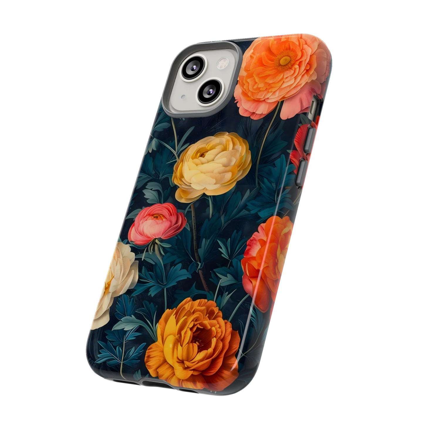 Floral Phone Case - Tough Cases, Stylish Protection, Gift for Flower Lovers, Customizable Cover, Floral Design Mobile Accessory