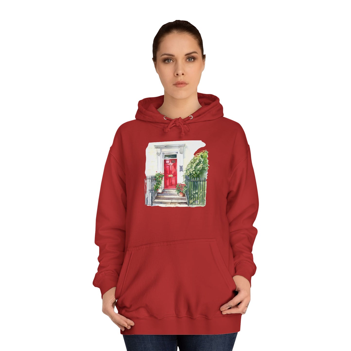 Unisex College Hoodie - Embracing Classic British Charm and Style