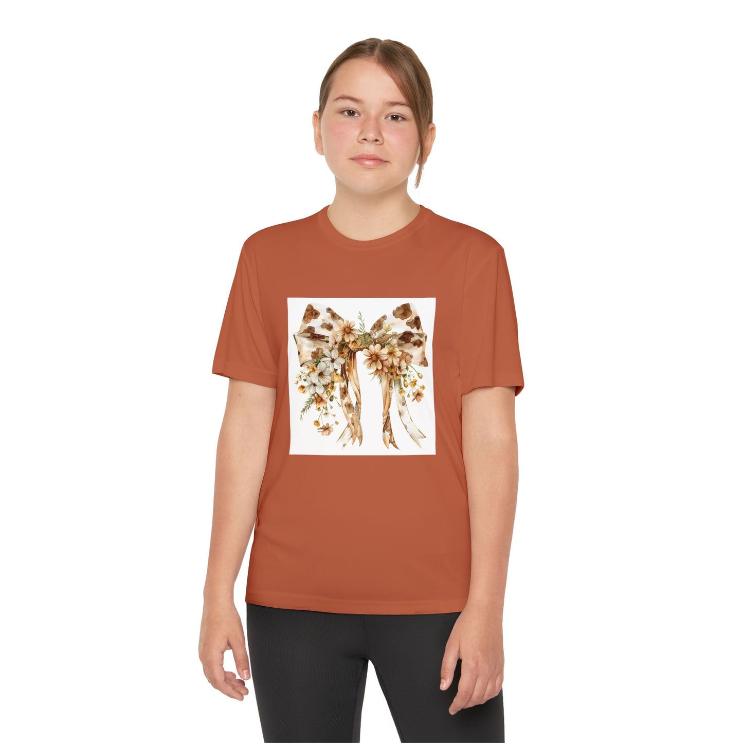 Floral Youth Competitor Tee - Stylish & Comfortable T-Shirt for Active Kids