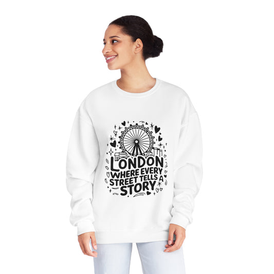 Unisex NuBlend® Crewneck Sweatshirt - London Story Telling Streets