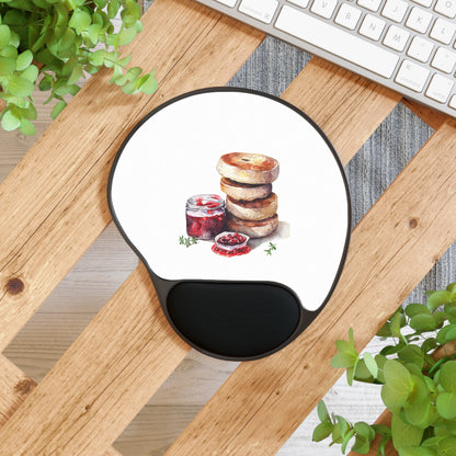 Food Lover Mouse Pad With Wrist Rest